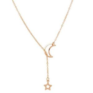 🎀Free Gift🎀 Gold Moon & Star Necklace (New)